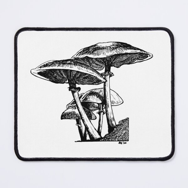 Item preview, "Umbrellas" - Pen and Ink Mushrooms designed and sold by Adam Bartosik.