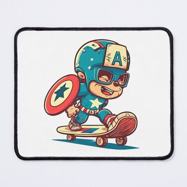 Item preview, Skateboarding Captain USA, Skate Captain, Skateboard Captain designed and sold by Skateboard-Art.