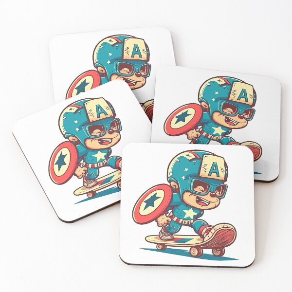 Item preview, Skateboarding Captain USA, Skate Captain, Skateboard Captain designed and sold by Skateboard-Art.