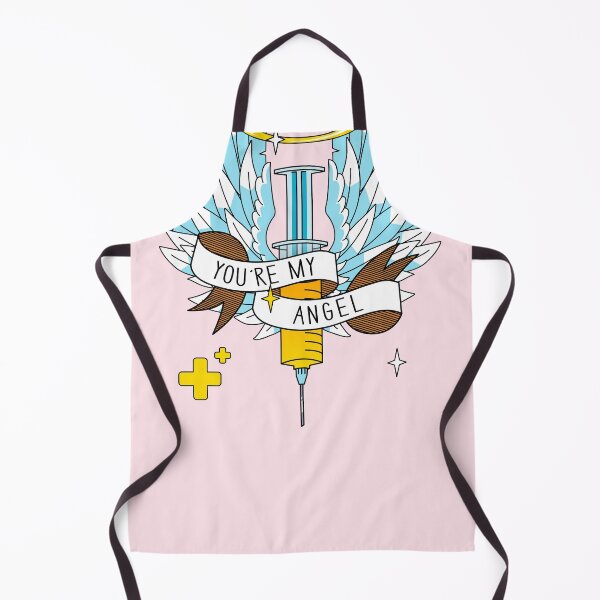 Item preview, You're My Angel Gold Blue Syringe Wings Valentine designed and sold by JessicaAmber.