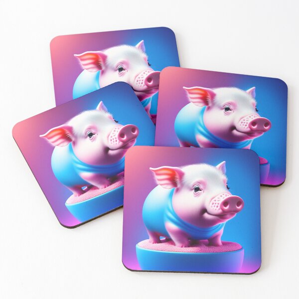 Item preview, Cute Pink Pig Painting, Pig Art, Pig Print, Pig Artwork, Watercolor, Pig Wall Art, Pink Pig, Pig Illustration, Pig Poster, Pig Wall Decor designed and sold by Christian Biluan.
