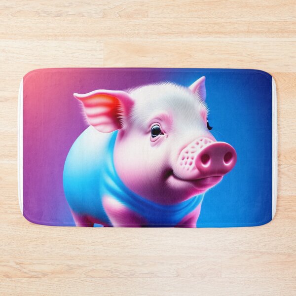 Item preview, Cute Pink Pig Painting, Pig Art, Pig Print, Pig Artwork, Watercolor, Pig Wall Art, Pink Pig, Pig Illustration, Pig Poster, Pig Wall Decor designed and sold by Christian Biluan.