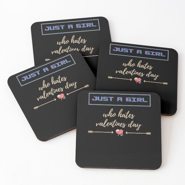 Item preview, Just a Girl Who Hates Valentines Day , Funny Valentine's Day designed and sold by Noussairox.