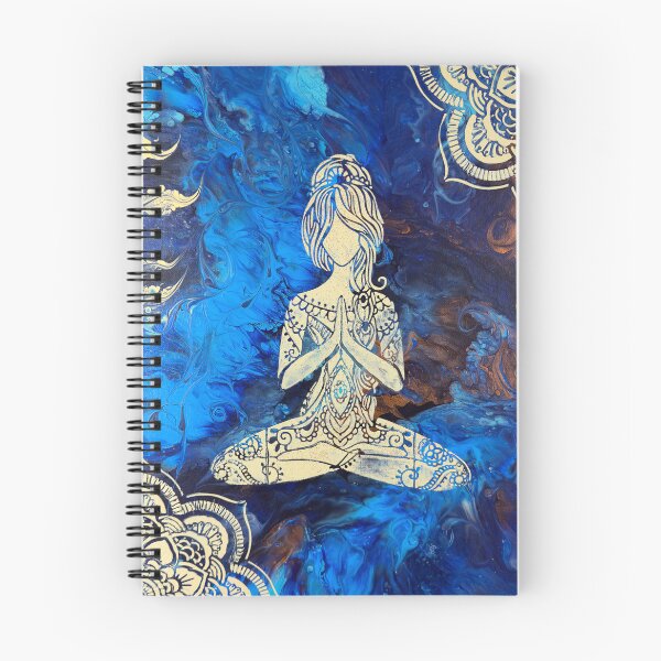Item preview, Namaste in Blue by Monica Darling, FlowingLotus.Art designed and sold by FlowingLotus.