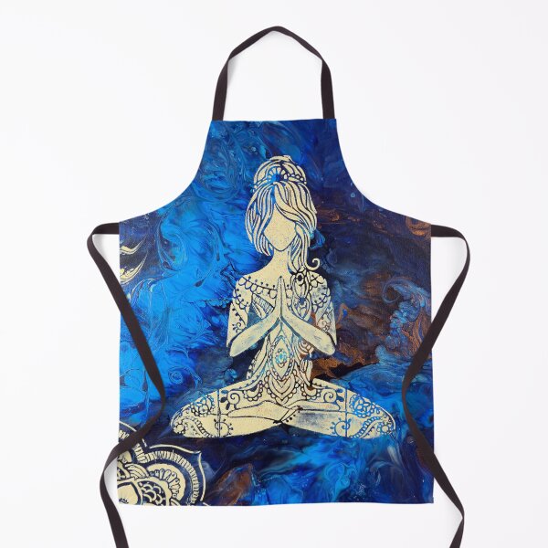 Item preview, Namaste in Blue by Monica Darling, FlowingLotus.Art designed and sold by FlowingLotus.