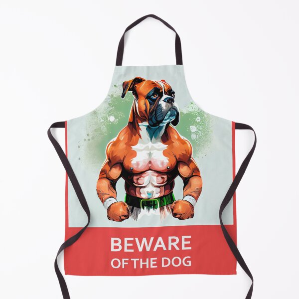 Item preview, Beware of the dog - Boxer - designed and sold by Quiki.