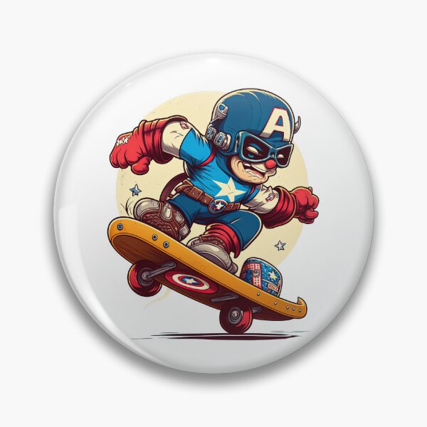 Item preview, Skateboarding Captain USA, Skate Captain, Skateboard Captain designed and sold by Skateboard-Art.