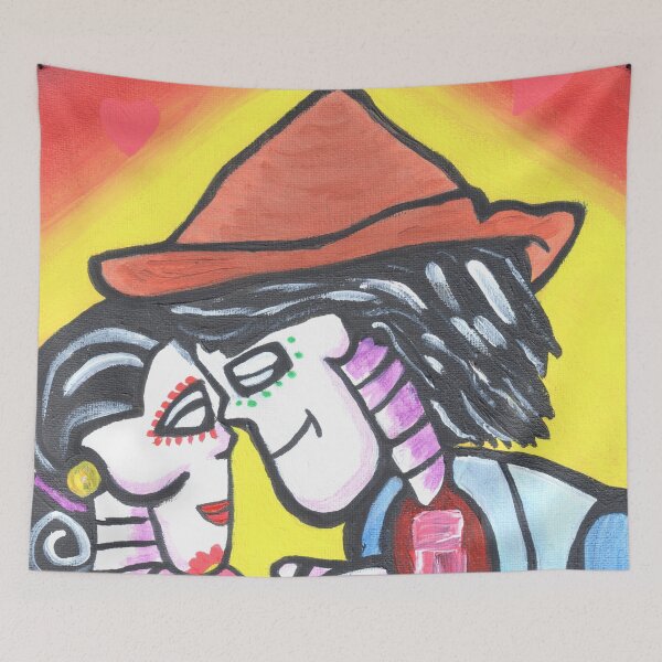 Item preview, Day Of The Dead - Lovers designed and sold by VibrantArtwork.