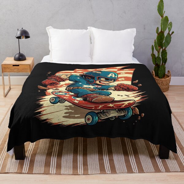 Item preview, Skateboarding Captain USA, Skate Captain, Skateboard Captain designed and sold by Skateboard-Art.