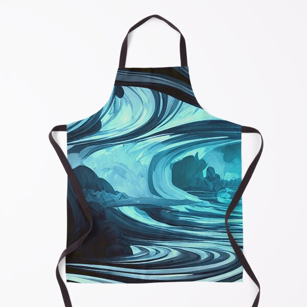 Item preview, Abstract Cave With Turquoise Swirls designed and sold by Artel-Blue.