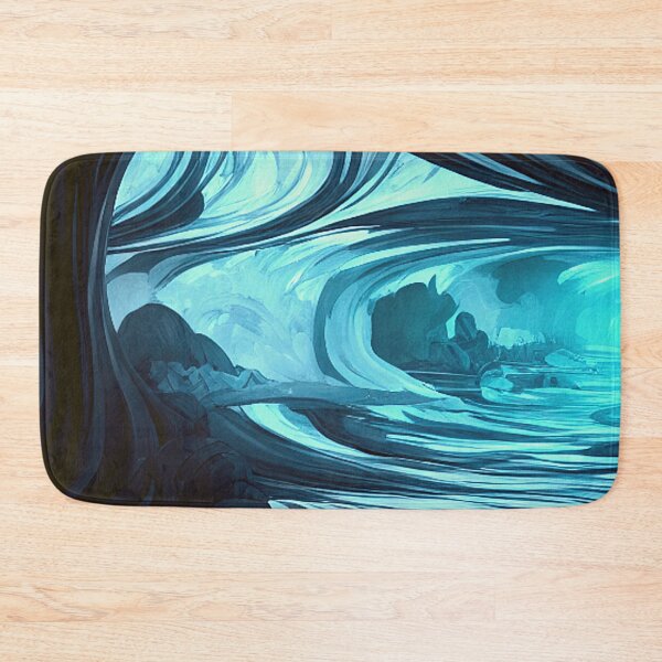Item preview, Abstract Cave With Turquoise Swirls designed and sold by Artel-Blue.