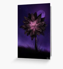 Black Lotus Greeting Card