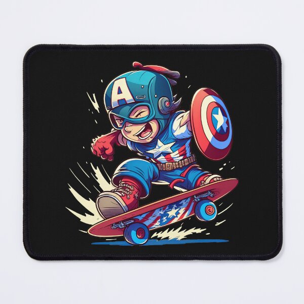 Item preview, Skateboarding Captain USA, Skate Captain, Skateboard Captain designed and sold by Skateboard-Art.