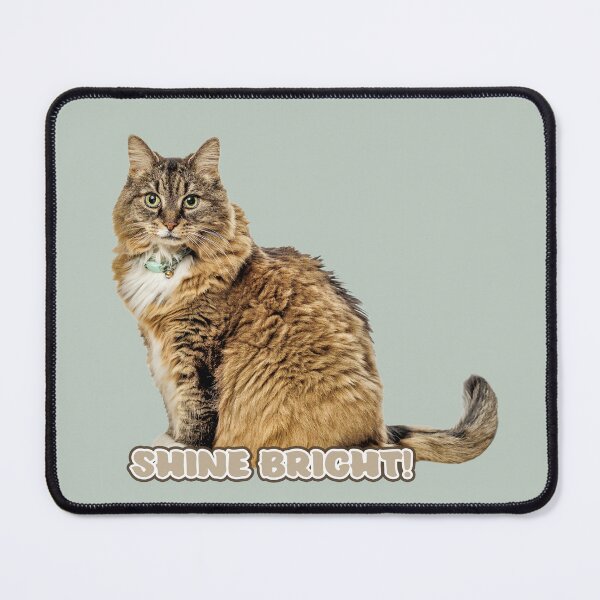 Item preview, Beautiful Tabby Cat with Message SHINE BRIGHT! designed and sold by Baymare.