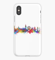 Watercolor art print of the skyline of London iPhone Case/Skin