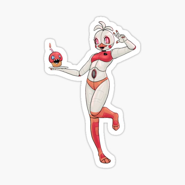 Funtime Chica Sticker for Sale by sugarysprinkles