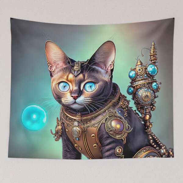 Item preview, Brown Cat in Steampunk Suit designed and sold by Elisabeth Lucas.