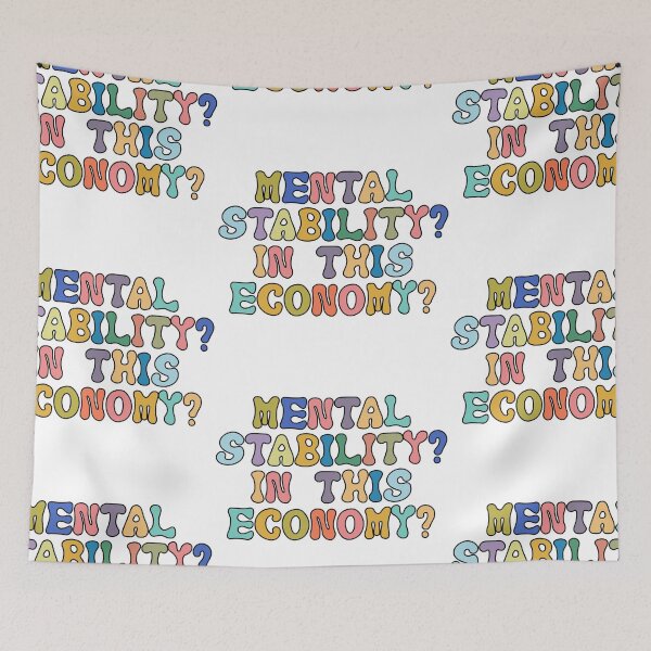 Item preview, Mental stability in this economy wall art sticker design designed and sold by insolation-art.