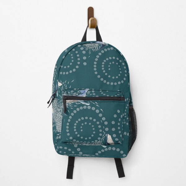 Item preview, Bubble Net linework Whale Design - deep teal designed and sold by CopperCatkin.