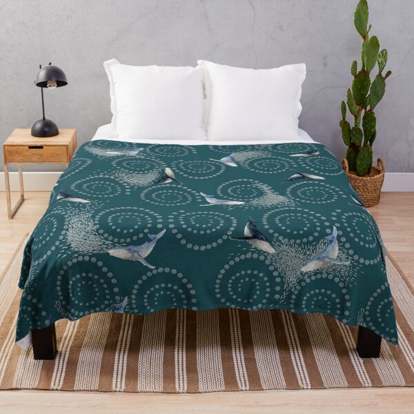 Item preview, Bubble Net linework Whale Design - deep teal designed and sold by CopperCatkin.