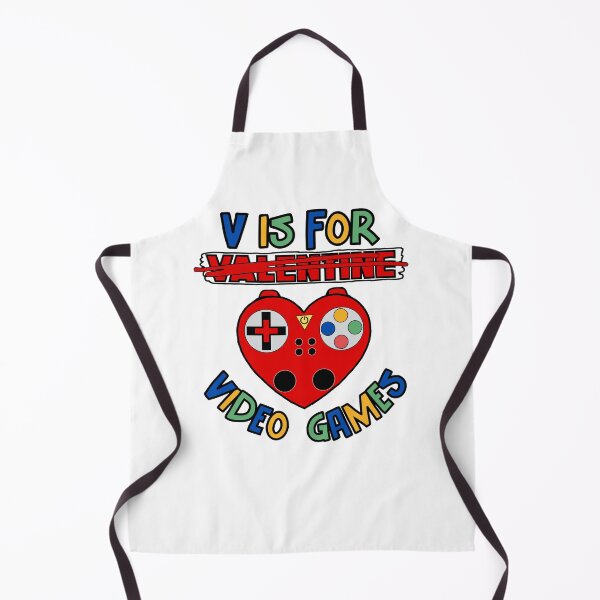 Item preview, Colorful V Is For Video Games Valentine's Day Gamer Controller designed and sold by GarnersDesigns.