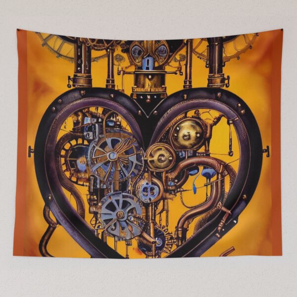 Item preview, Steampunk mechanical heart designed and sold by Dendros-Studio.