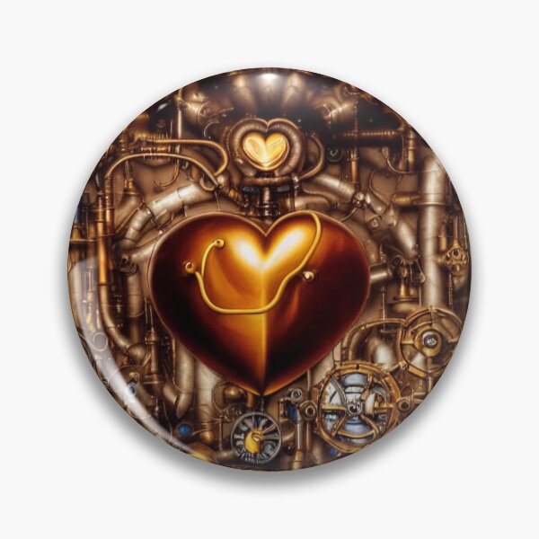 Item preview, Steampunk mechanical heart designed and sold by Dendros-Studio.