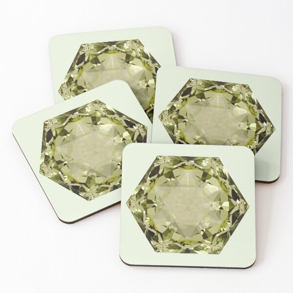 Item preview, Hexagonal Cut Yellow Green Citrine Gemstone designed and sold by Cbusch.