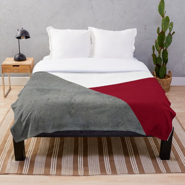 Item preview, Concrete grey and burgundy red geometric background designed and sold by by-jwp.