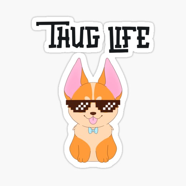 Thug Life Anime Stickers for Sale