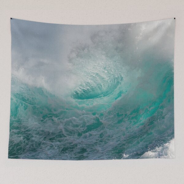 Item preview, The blue surfing wave designed and sold by murielsfaith.