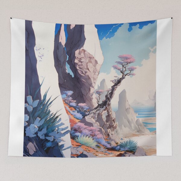 Item preview, Morning Light on the Alien Cliff designed and sold by riquishop.