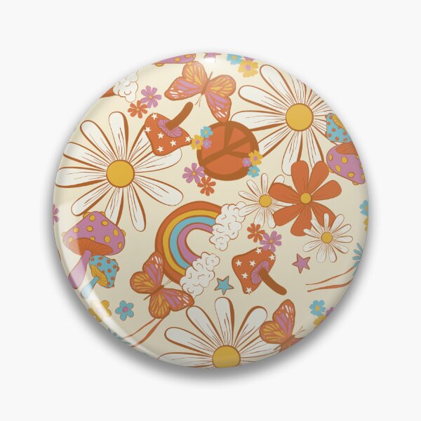 Item preview, Hippie mushroom love and peace designed and sold by Erie-Cole.