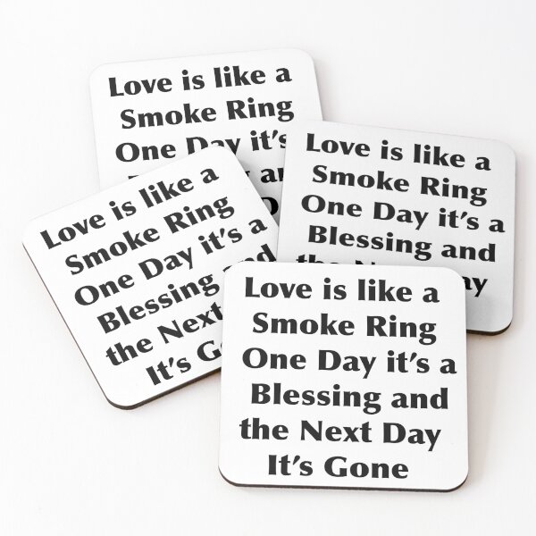 Item preview, Love is a Smoke Ring designed and sold by AntiJolly.