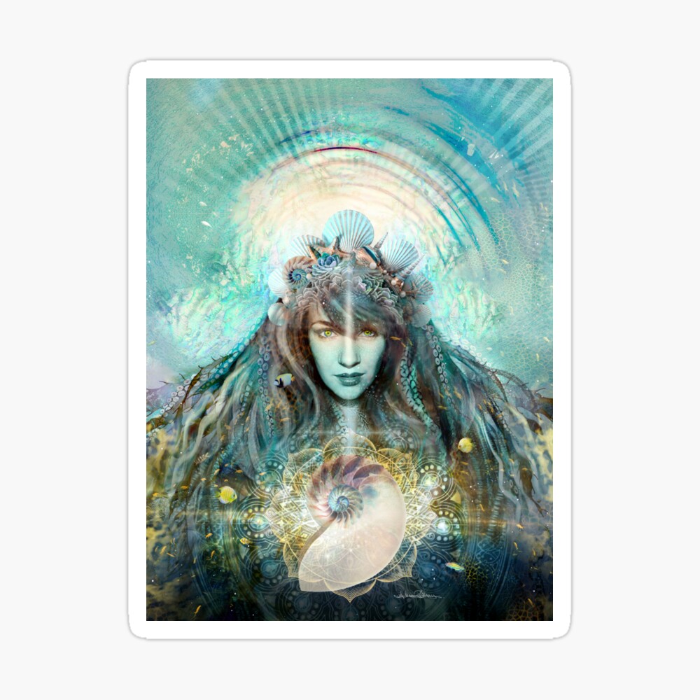 Ancient Goddess Celestial Witch Sea Witch Divine Feminine - Temu