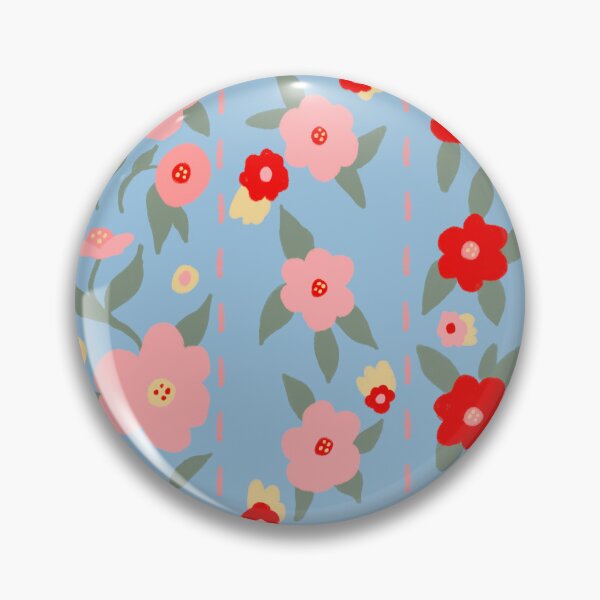 Item preview, Flour Sack Floral Blue designed and sold by BlueDoorStudio.