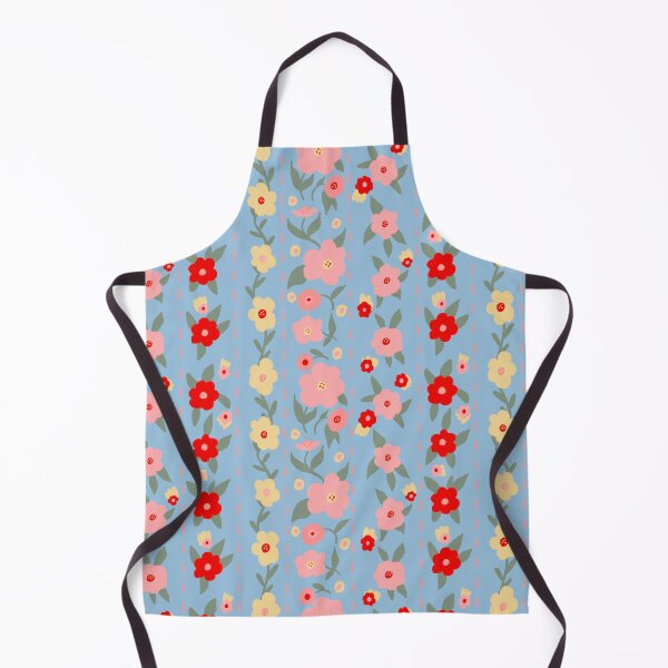 Item preview, Flour Sack Floral Blue designed and sold by BlueDoorStudio.