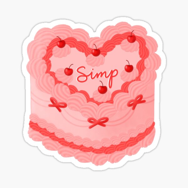 Stickers Valentine's Day, Heart, Cake. Graphic by vitaminka26