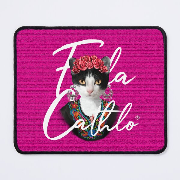 Item preview, Mexican Pink TXW back Cat Frida Cathlo version of - Frida Kahlo designed and sold by Jaime Ortiz.