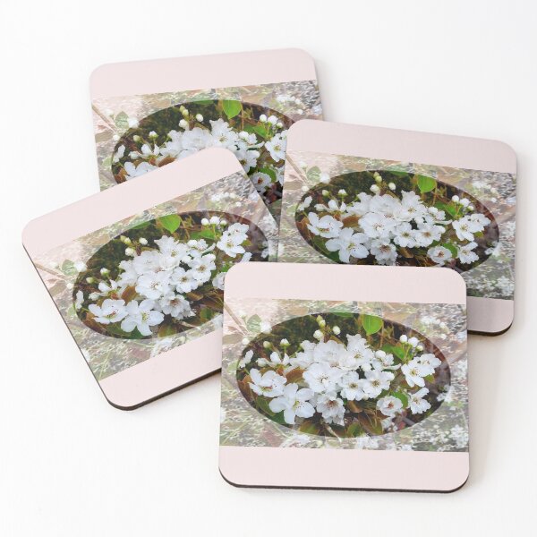 Item preview, White Blossom with lace trim by Iritof designed and sold by iritof.