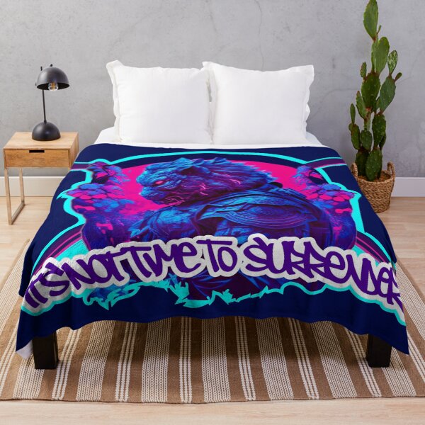 Item preview, Samurai Lion Neon Colors No time to surrender designed and sold by SimonSay.