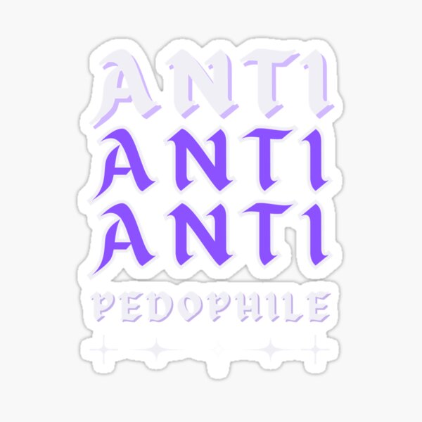 Anti pedophile Sticker