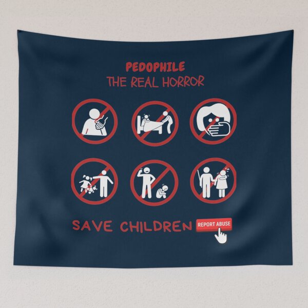 Item preview, Pedophile abuse - Save children Awareness designed and sold by scenicster12.