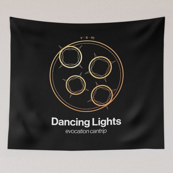 Item preview, Dancing Lights Spell Symbol designed and sold by Unspelled.