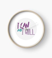 I can and I will Circle Clock
