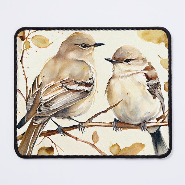 Item preview, Mockingbird watercolor print designed and sold by Patrick Edwards.
