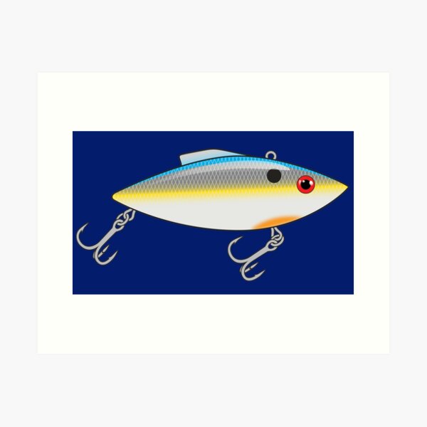 Lipless Rattle Crankbait Fishing Lure - Shad Art Print for Sale by  BlueSkyTheory