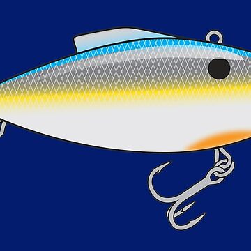 Lipless Rattle Crankbait Fishing Lure - Shad Canvas Print for Sale by  BlueSkyTheory