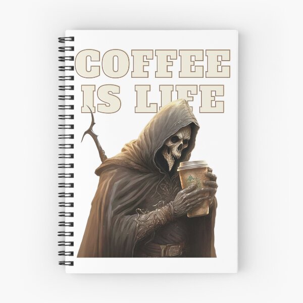 Item preview, Coffee Is Life Grim Reaper  designed and sold by SayWhatJAY.