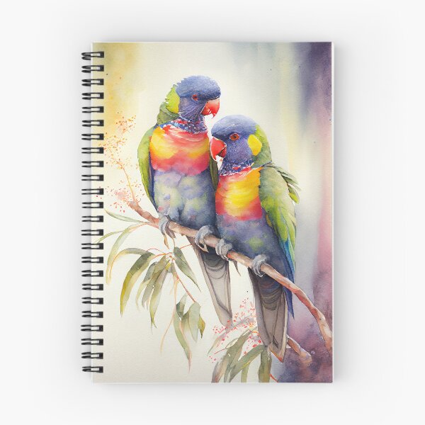 Item preview, Rainbow lorikeet watercolor print designed and sold by Patrick Edwards.